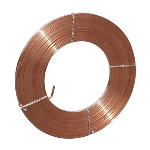 Copper Bonded Strip Round Coil 25 X 3Mm - Color: Golden