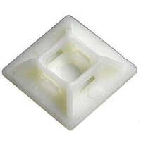 White Plastic Pre-galvanized Cable Tie Mounts - Application: Construction