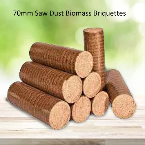 70 Mm Saw Dust Biomass Briquette - Ash Content (%): 2%