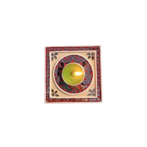 Lippan Art Tea Light Holder - Color: Multicolor