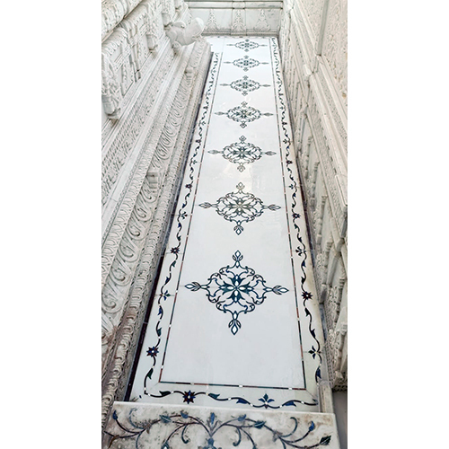 Marble Floor Carving - Color: White