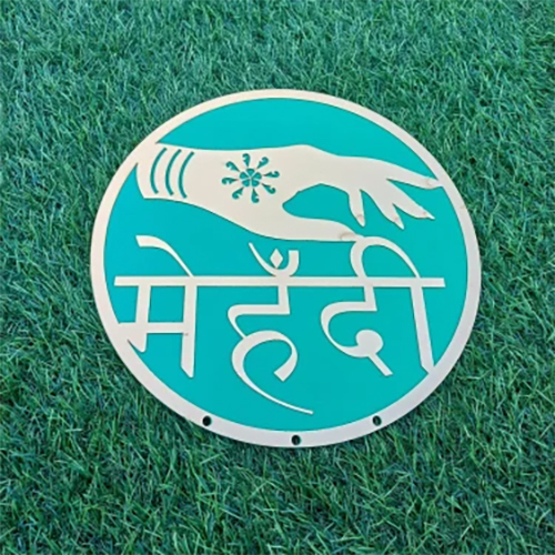 Mehndi Mdf Acrylic Cutout
