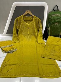 Women chiffon kurti set
