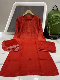Women chiffon kurti set