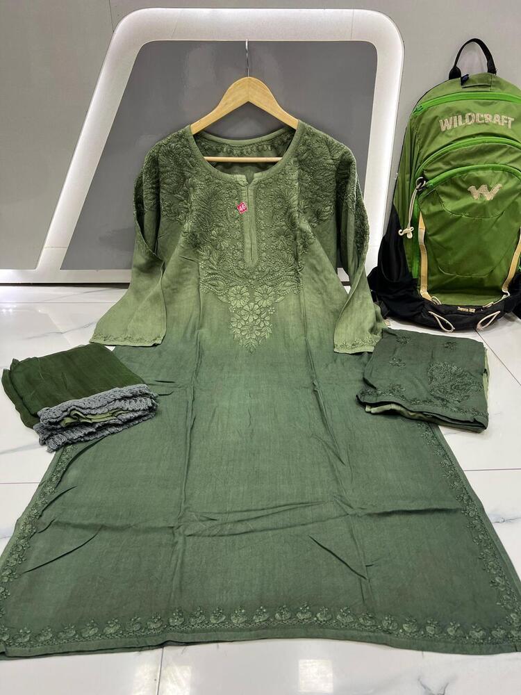 Women chiffon kurti set