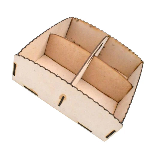 Pine Mdf Serving Tray - Color: Brown