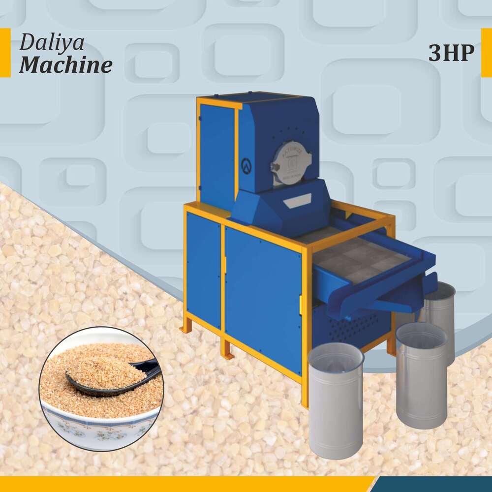 3HP Semi-Automatic Daliya Machine with Blower & Grader
