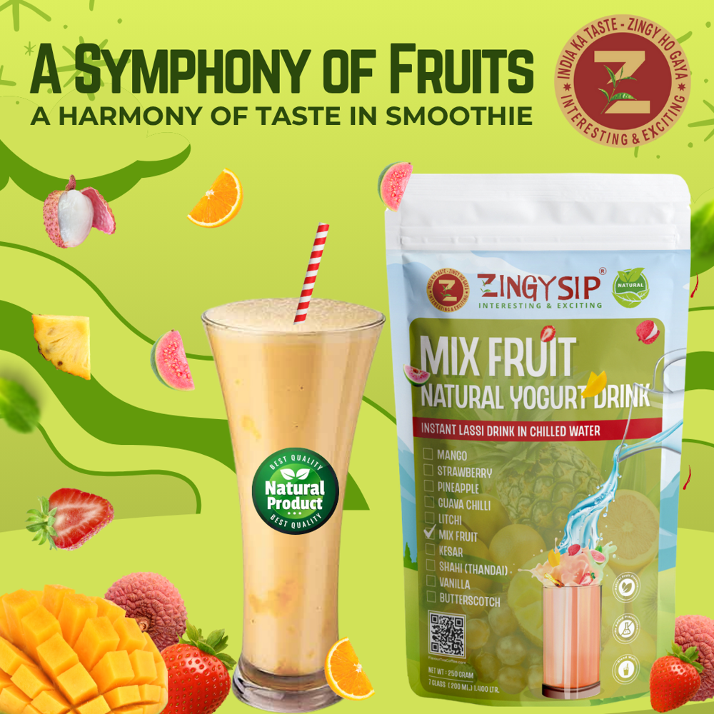 MIX FRUIT NATURAL YOGURT DRINK