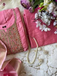 Anarkali Flared Kurti Pant Dupatta Set