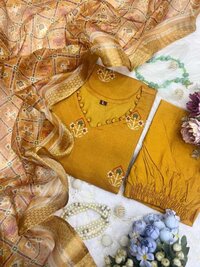 YELLOW BUTI SUIT SET