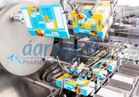 Automatic Food Pouch Box Packaging Cartoning Machine with Hot Melt Glue Closing
