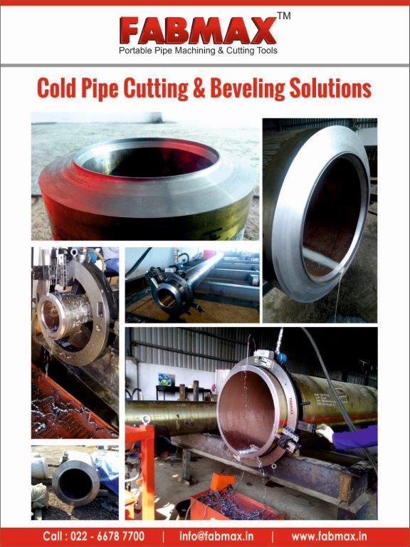 Cold cutting and beveling machine