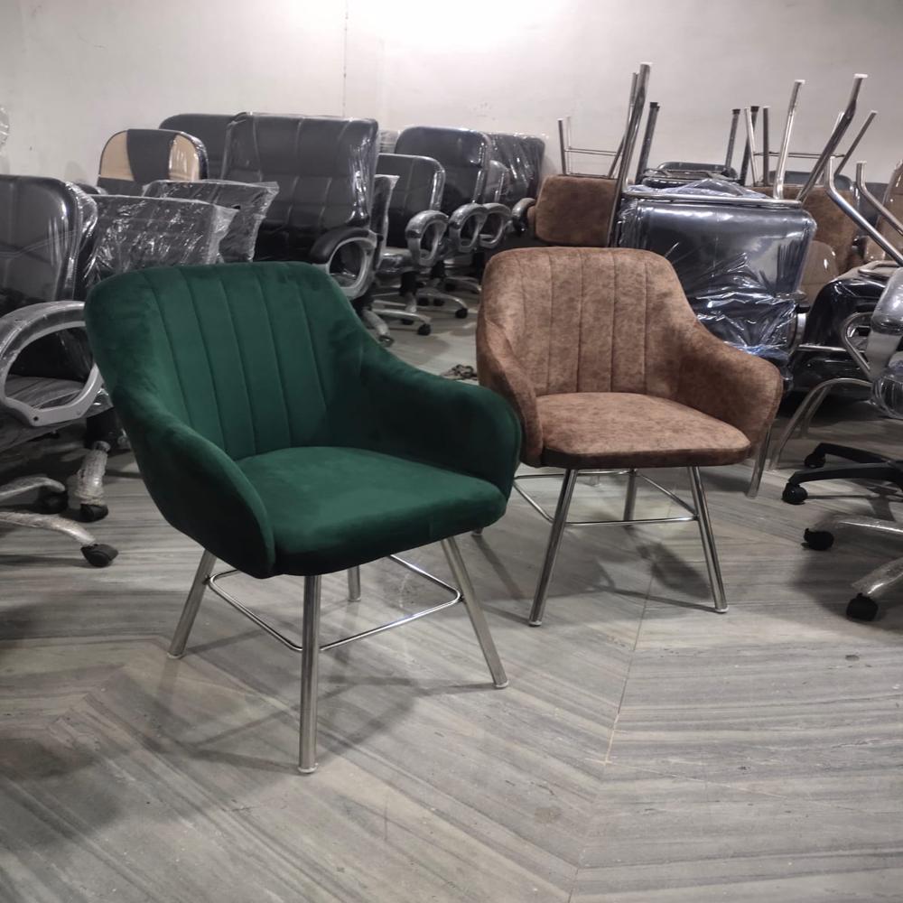 Dinning Chair - Upholstered Fabric, Armless Design, Modern Minimalist Style, Durable Wooden Frame, Elegant Charcoal Gray