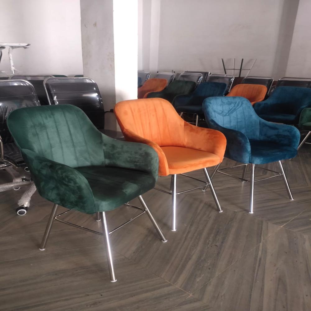 Dinning Chair - Upholstered Fabric, Armless Design, Modern Minimalist Style, Durable Wooden Frame, Elegant Charcoal Gray
