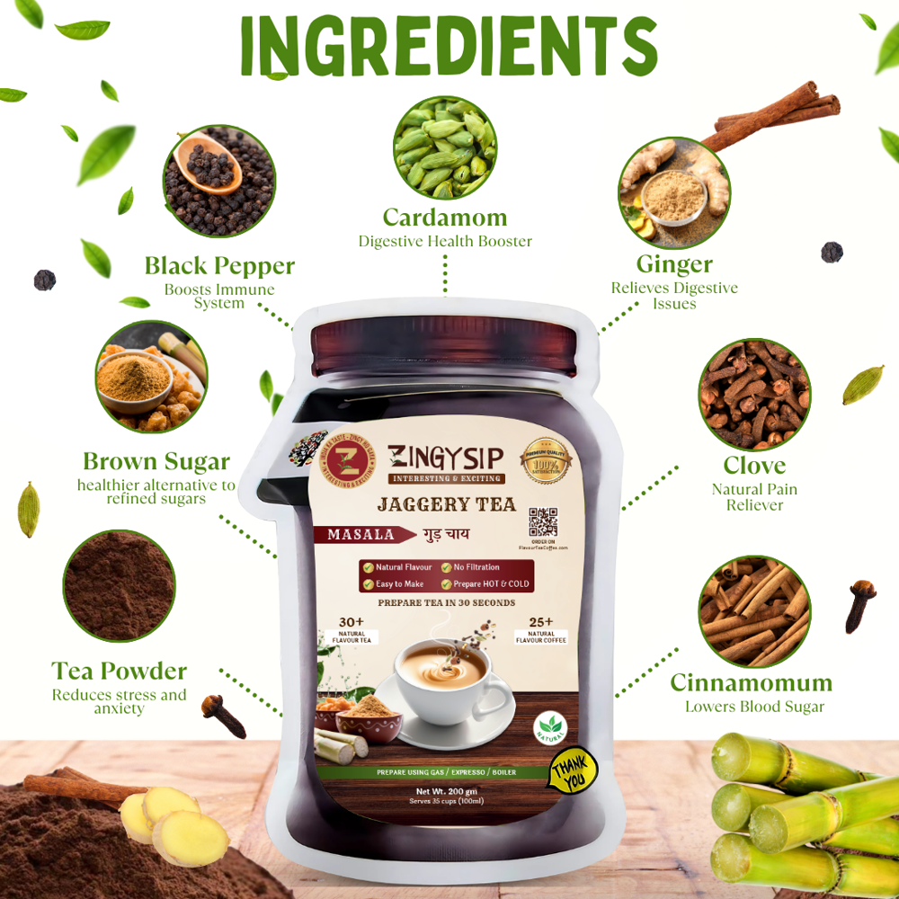 Jaggery Masala Tea - Color: Black
