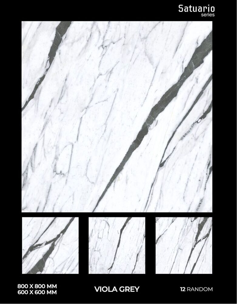 High-Quality 600x600 mm Glossy Porcelain Tiles for Interior & Exterior Flooring