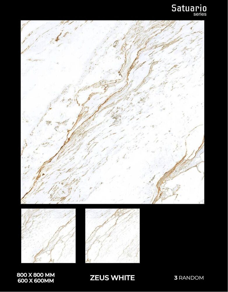 High-Quality 600x600 mm Glossy Porcelain Tiles for Interior & Exterior Flooring