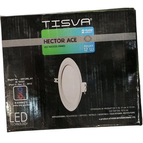 12w Tisva Ceiling Light. - Color: White