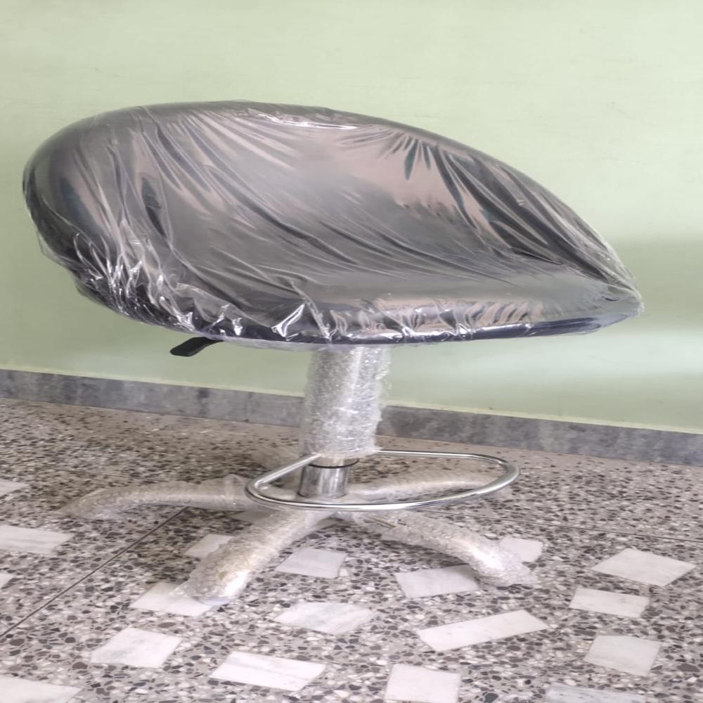 Bar Stool - Color: Black Seat With Chrome Base