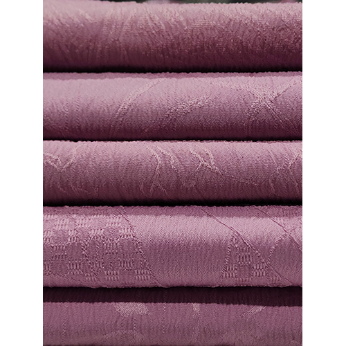 Purple Lycra Shirting Jacquard Fabric - Attributes: Washable