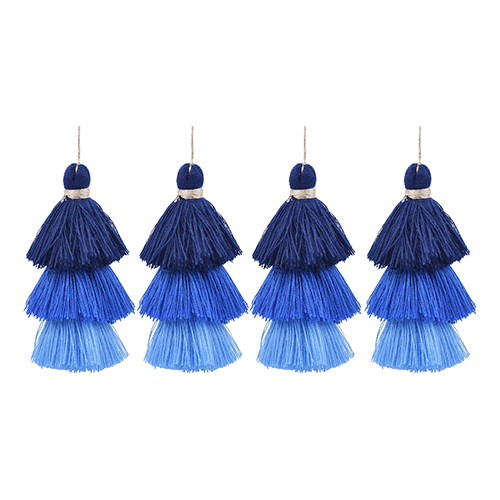 Garment Cotton Tassel - Color: Blue