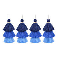 Garment Cotton Tassel - Color: Blue