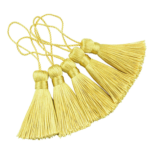 Silk Thread Tassels - Color: Yellow
