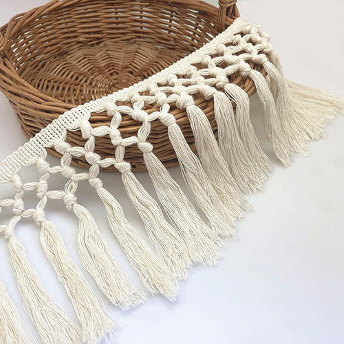 Cotton Knitting Lace - Color: Beige