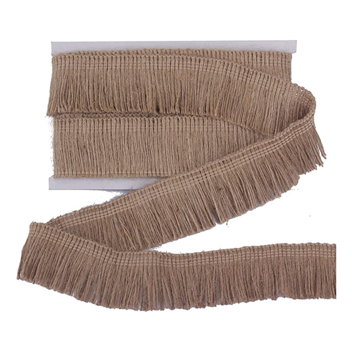 Jute Fringe Lace - Color: Brown