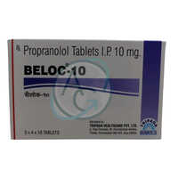 10 mg Propranolol Tablets IP