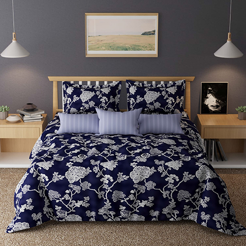 3 Pcs Stylish Bed Sheet Set - Color: Multi Colour