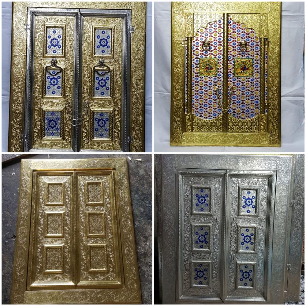 Heavy Work Wooden Meenakari Window Panel - Application: Exterior