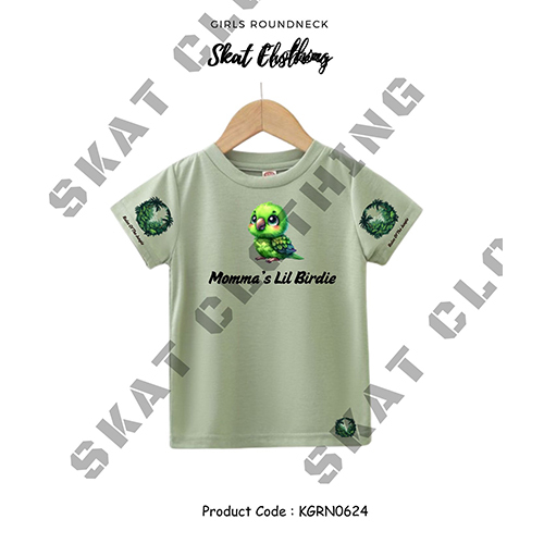 Girls Round Neck T-Shirt Casual
