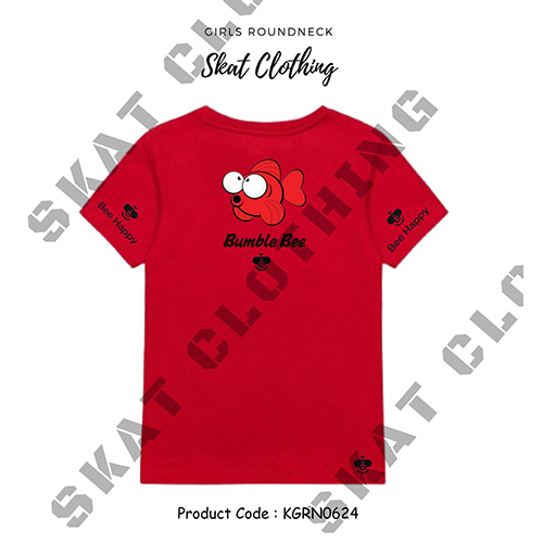Girls Round Neck T-Shirt Casual