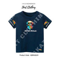 Girls Round Neck T-Shirt Casual