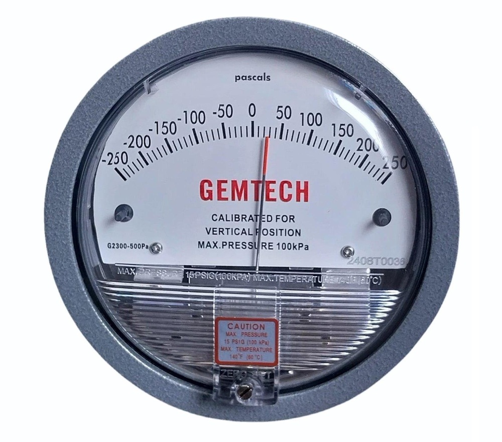 GEMTECH Differential Pressure Gauge Delhi From Industrial Area Shamli Uttar Pradesh