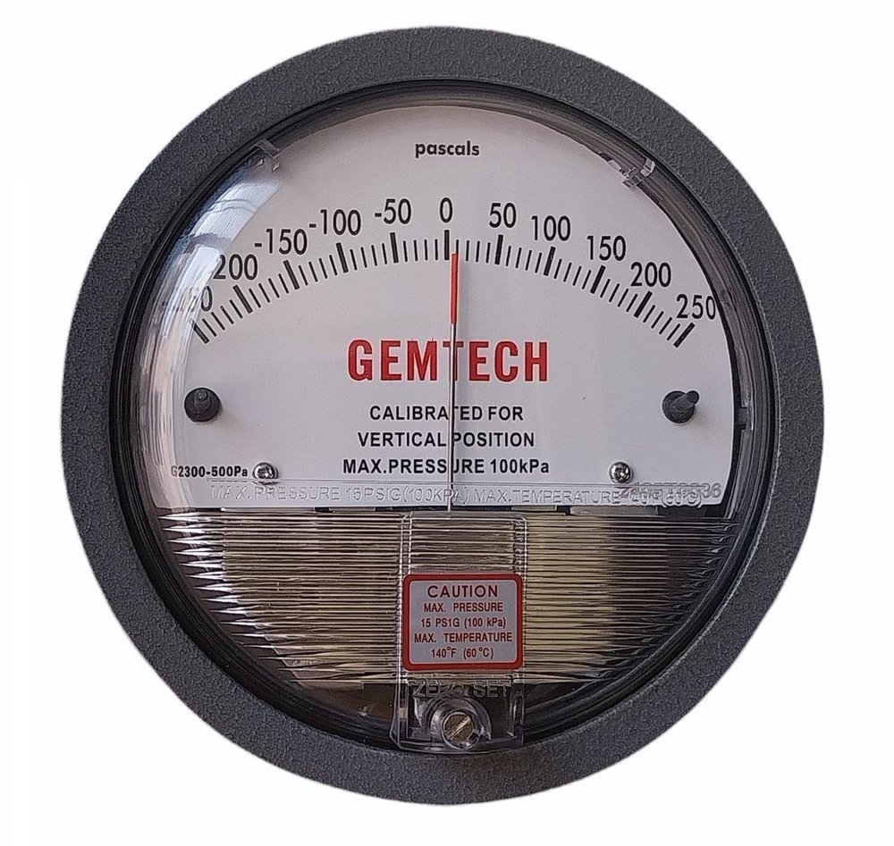 GEMTECH Differential Pressure Gauge Delhi From Industrial Area Shamli Uttar Pradesh