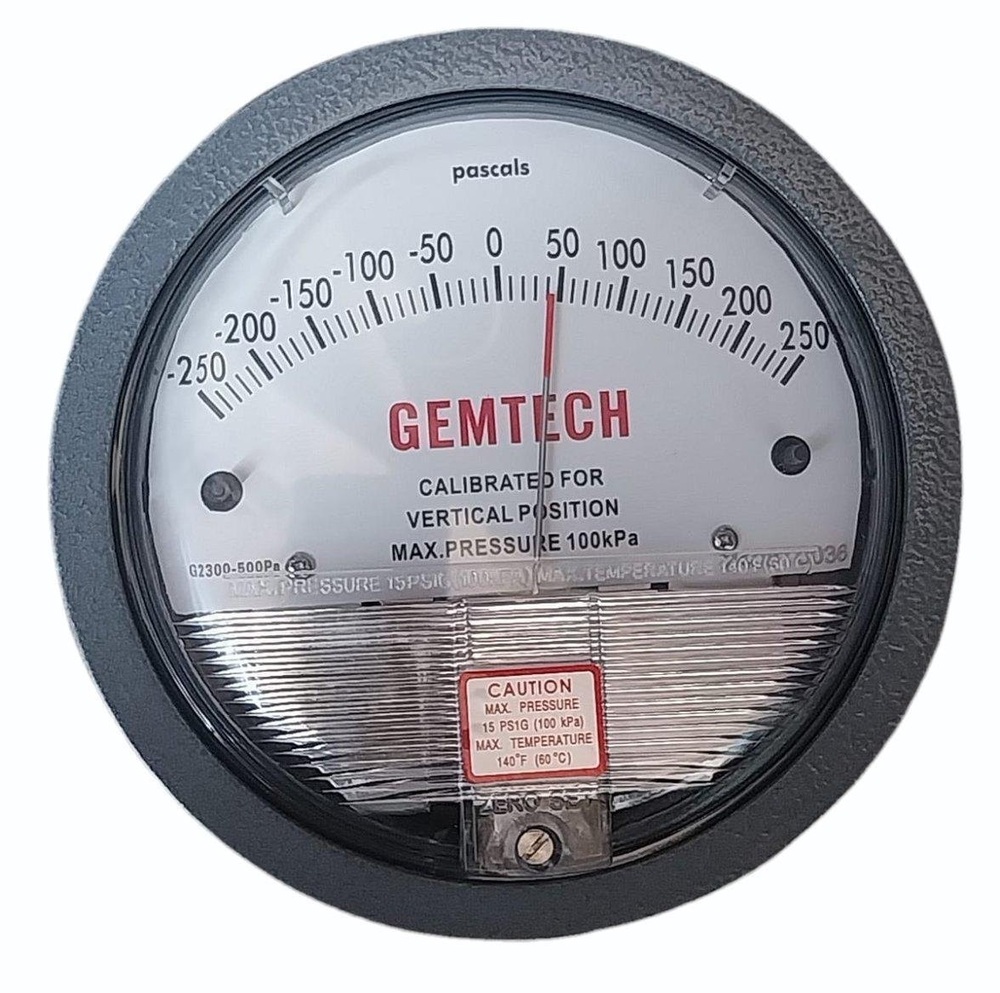 GEMTECH Differential Pressure Gauge Delhi From Industrial Area Shamli Uttar Pradesh