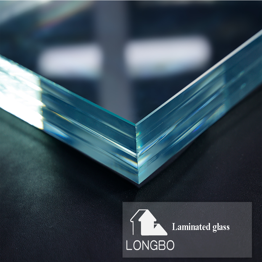 6.38-8.38mm Clear Tempered Laminated Glass 1830*2440mm