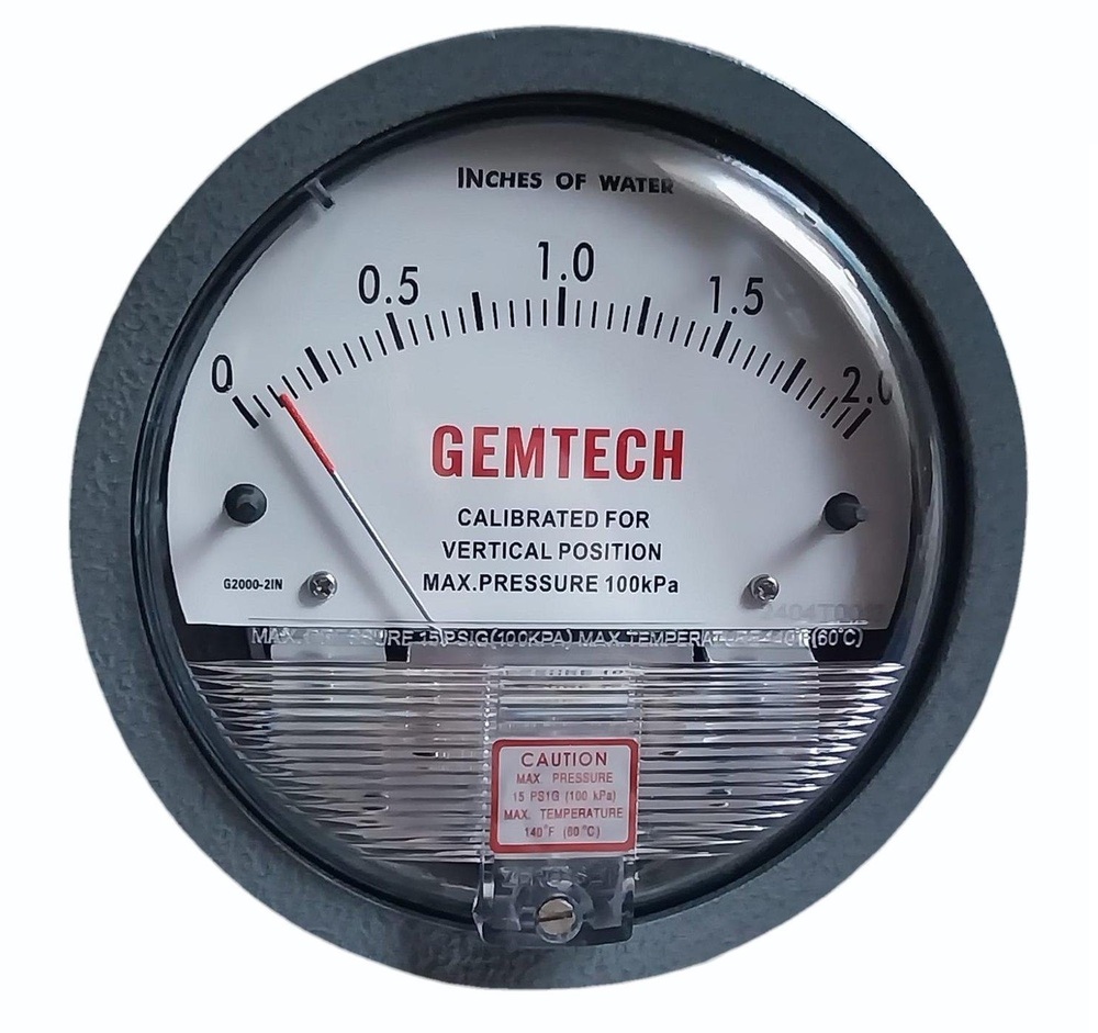 GEMTECH World Class Differential Pressure Gauge