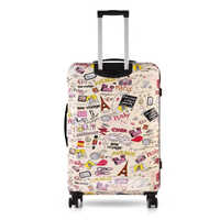 Roverlite Baby Pink Printed Luggage Trolley Bag