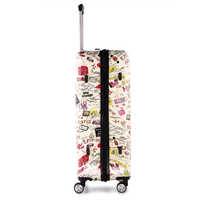 Roverlite Baby Pink Printed Luggage Trolley Bag