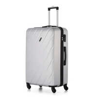Roverlite ABS Silver Luggage Trolley Bag
