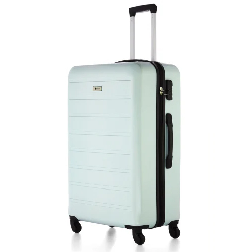 Roverlite Abs Light Aqua Luggage Trolley Bag - Hardness: Hard