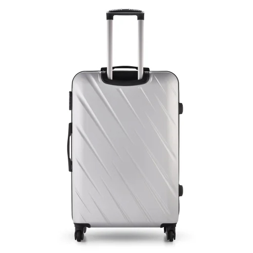 Roverlite ABS Silver Luggage Trolley Bag