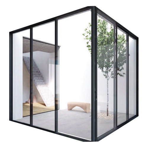 Upvc Corner And Slider Door - Color: Black