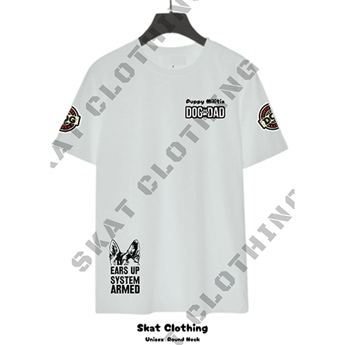 Puppy Militia Mens Printed T-Shirt