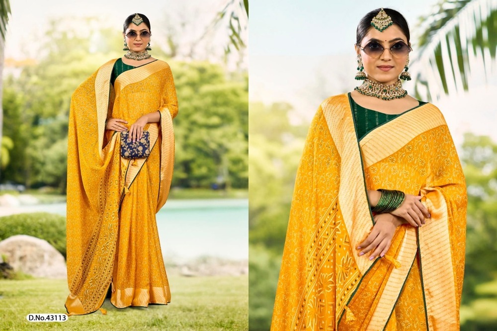 CHIFFON PRINTED SAREE