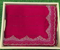 SATIN SILK HEAVY SEQUENCE WORK SAREE