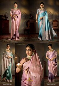 PURE SATIN SILK SWAROVSKI WORK